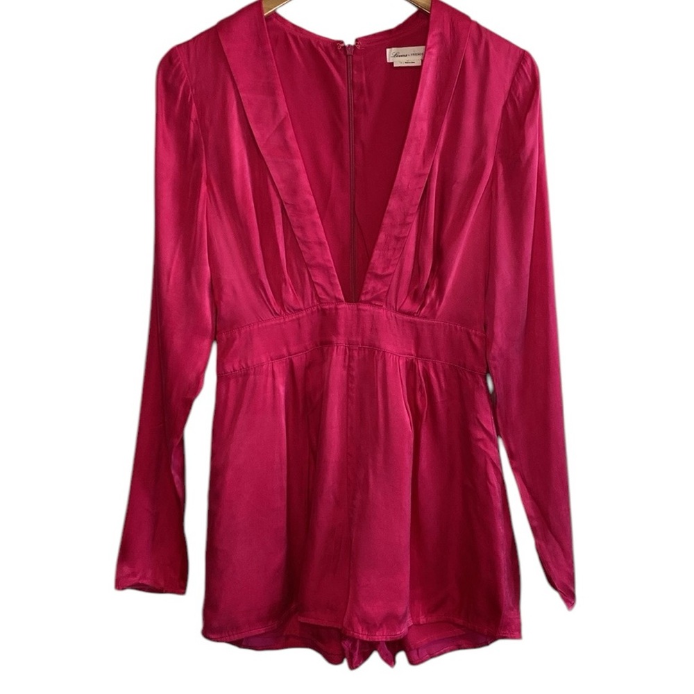 Lovers and Friends Tosh Romper In Hot Pink S
